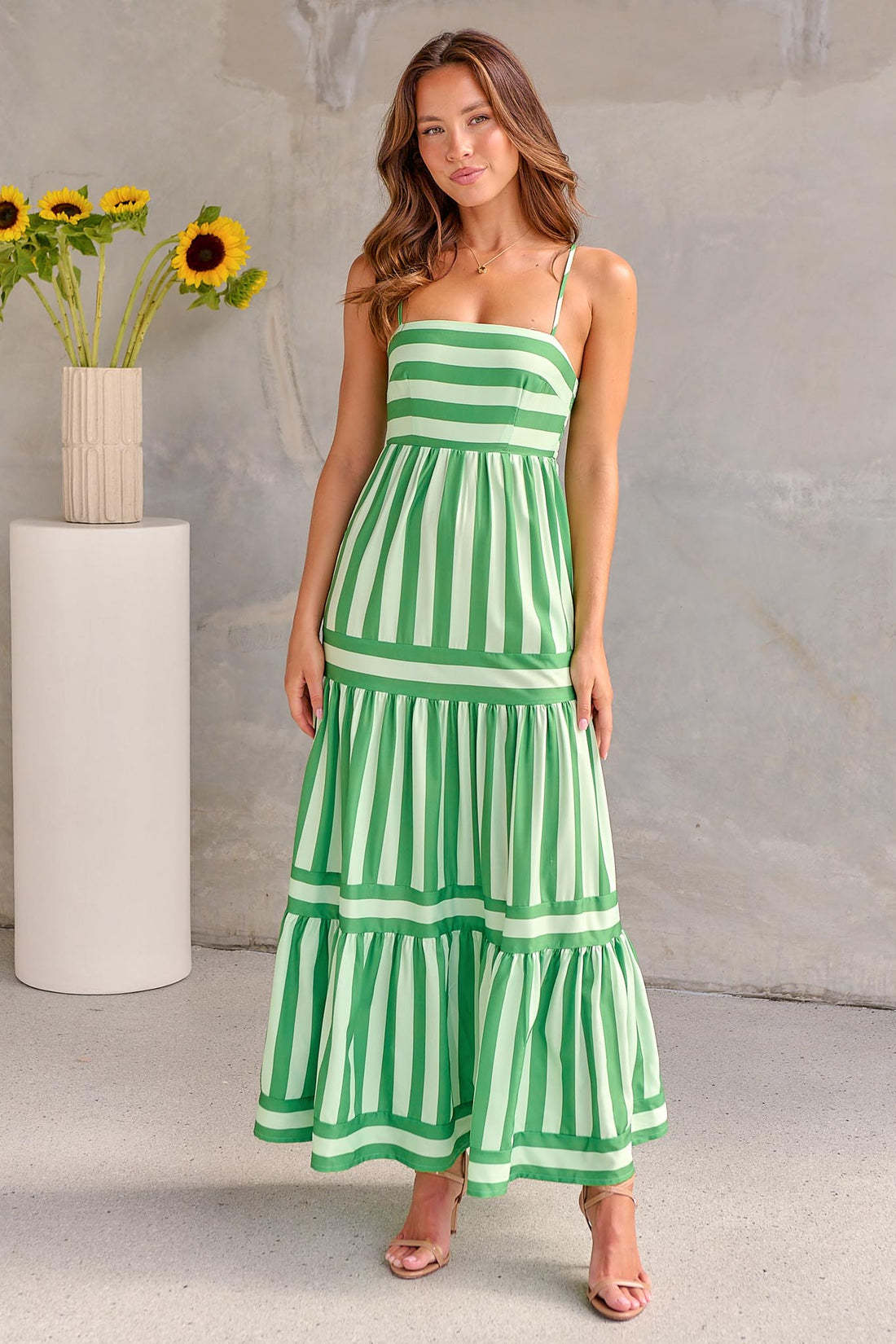Santorini Summer Maxi Dress