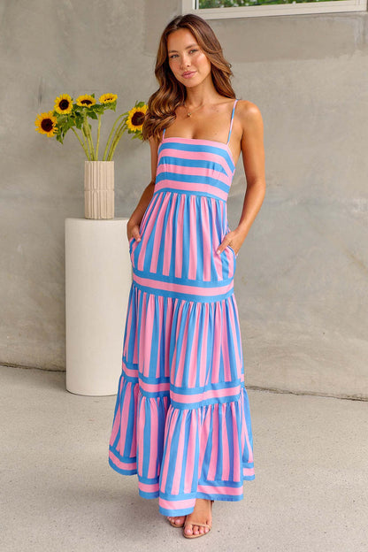 Santorini Summer Maxi Dress