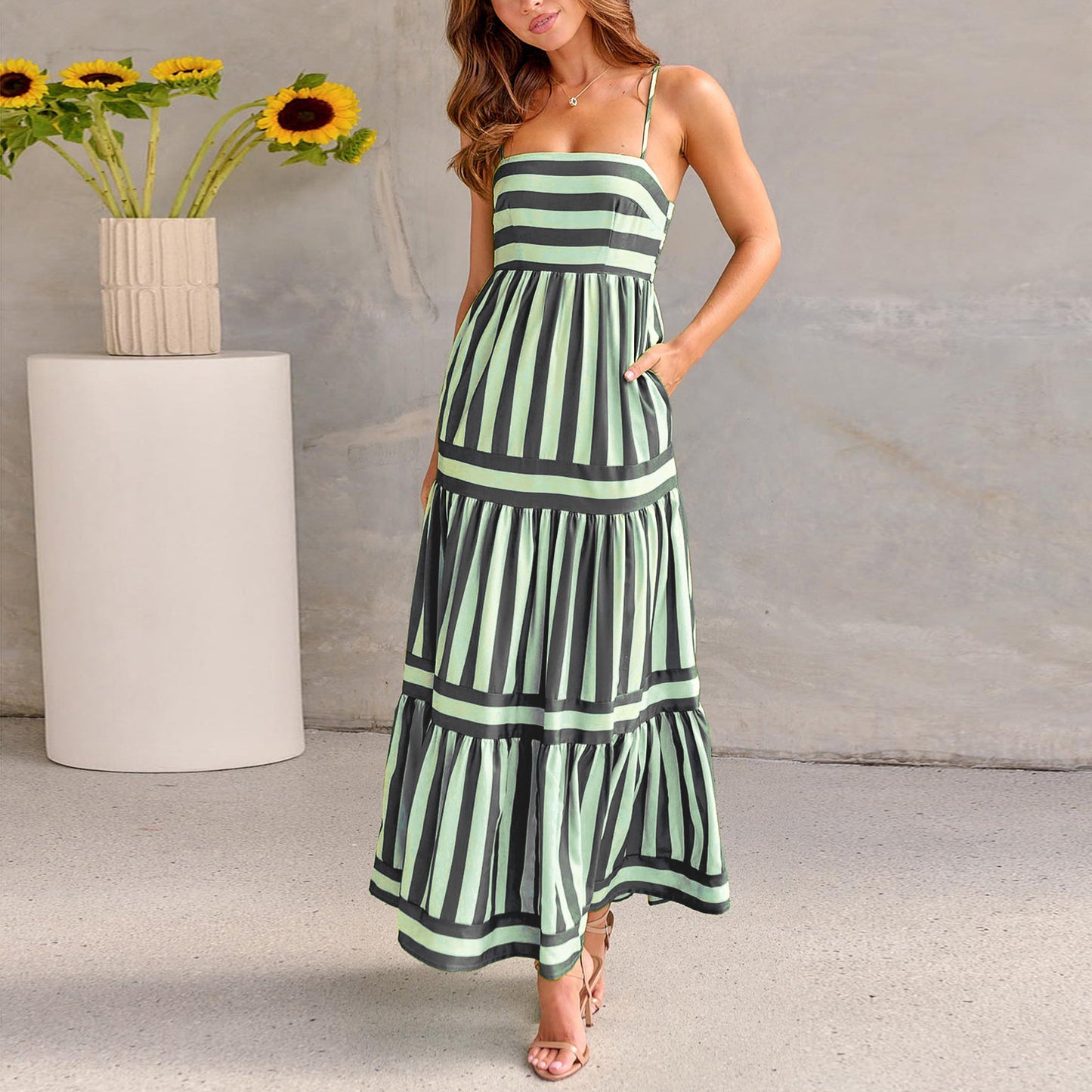 Santorini Summer Maxi Dress
