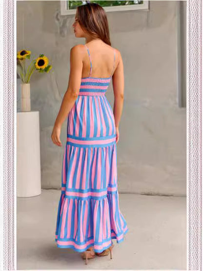 Santorini Summer Maxi Dress